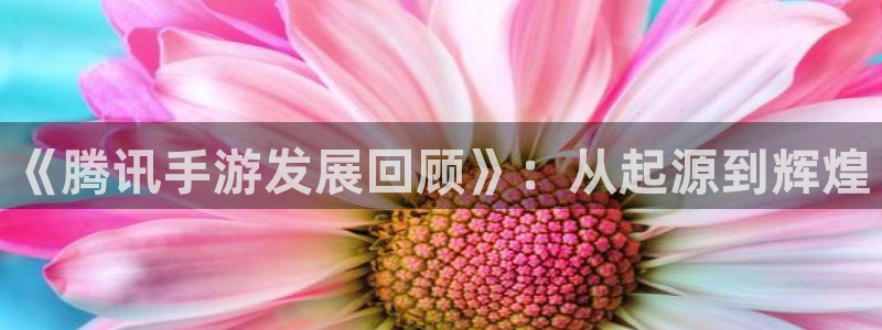 巅峰国际官网：《腾讯手游发展回顾》：从起源到辉煌